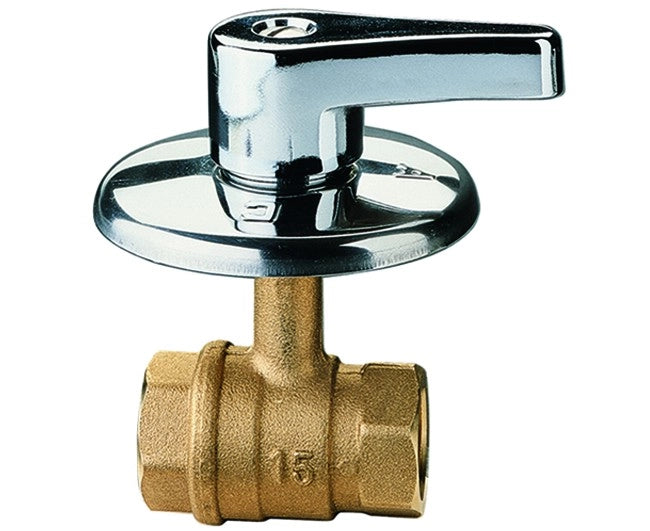 RUBINETTO ARRESTO INCASSO A SFERA IN OTTONE CON MANIGLIA 1/2   ITAP s.p.a.