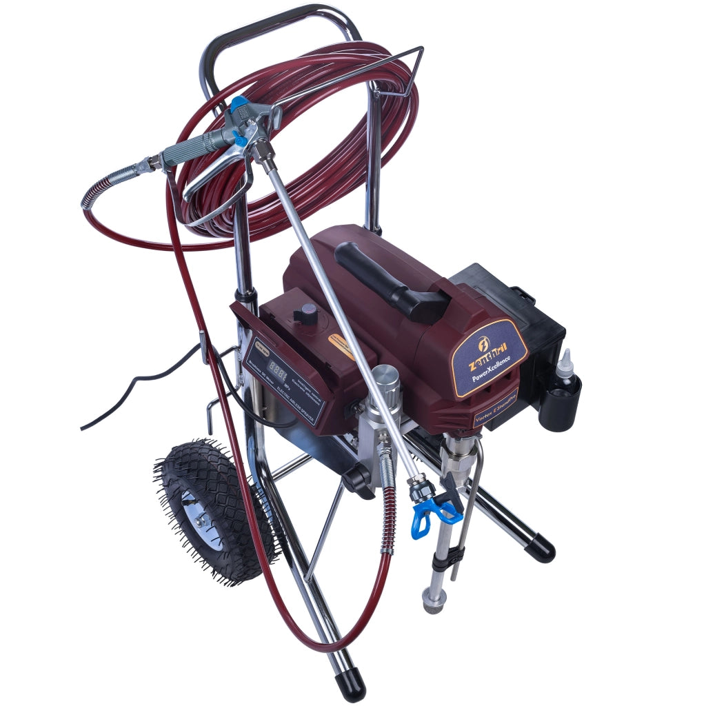 Pompa a Pistone Zenthril Vortex E StandPro – 3000W, 20MPa, 3,5L/min | Vernici a Base d'Acqua e Solvente