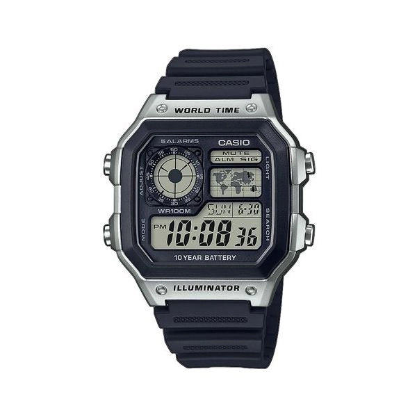 Orologio casio ae 1200wh 1cvef collection men blu e silver