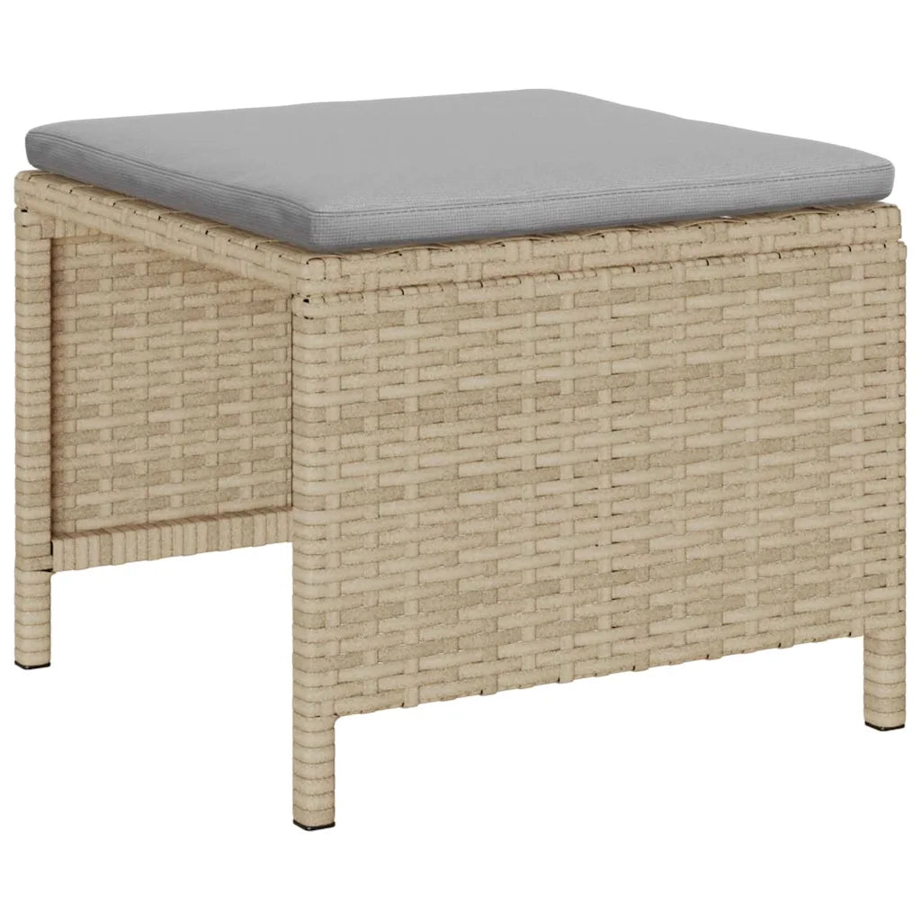 Set Divano da Giardino 6 pcs Beige e Grigio Chiaro polyrattan 4104704