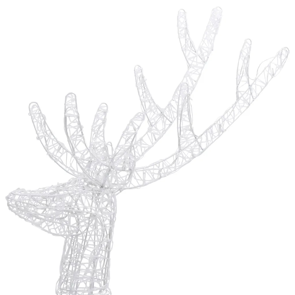 Renne di Natale XXL in Acrilico 250 LED 180 cm Colorata 329788