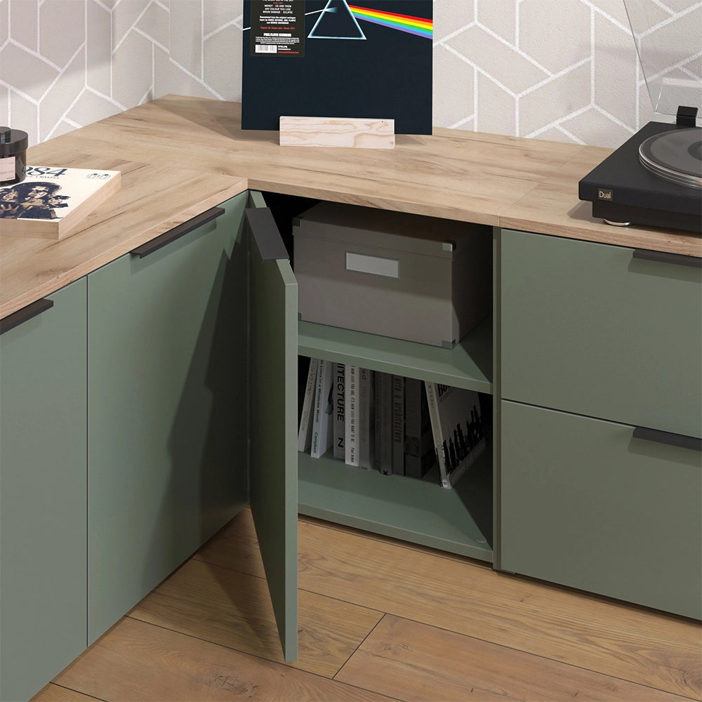 Vicco Credenza Verde 80 x 50 cm con porta
