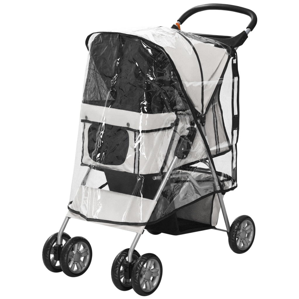 Carrello pieghevole per animali ¨C zephmum ¨C impermeabile con cestino e portabottiglie