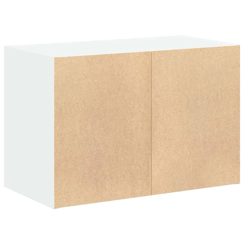 Armadio con 2 Cassetti Bianco 60x31x40 cm in Legno Multistrato