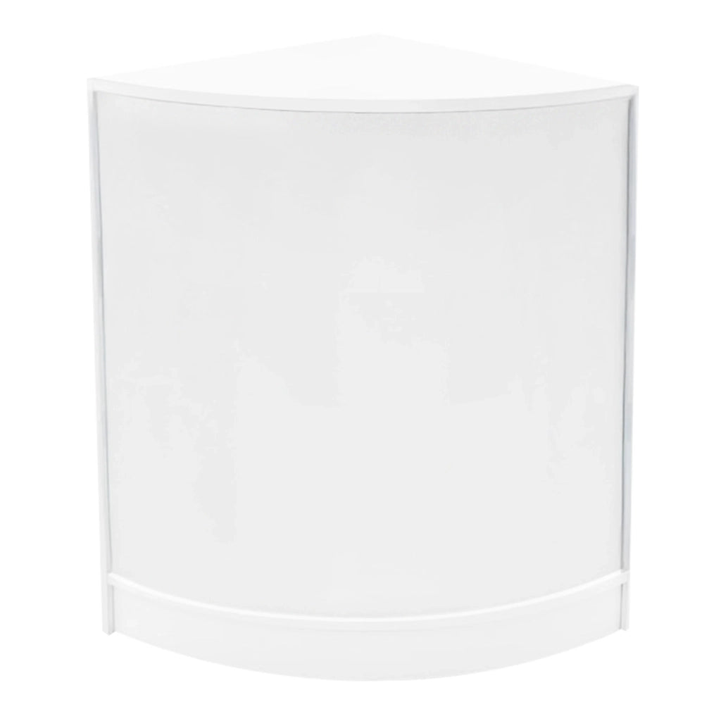 Set Banconi Negozio Bianco Luna LED B1500 CM60 TB60 con Serrature e Vetrina