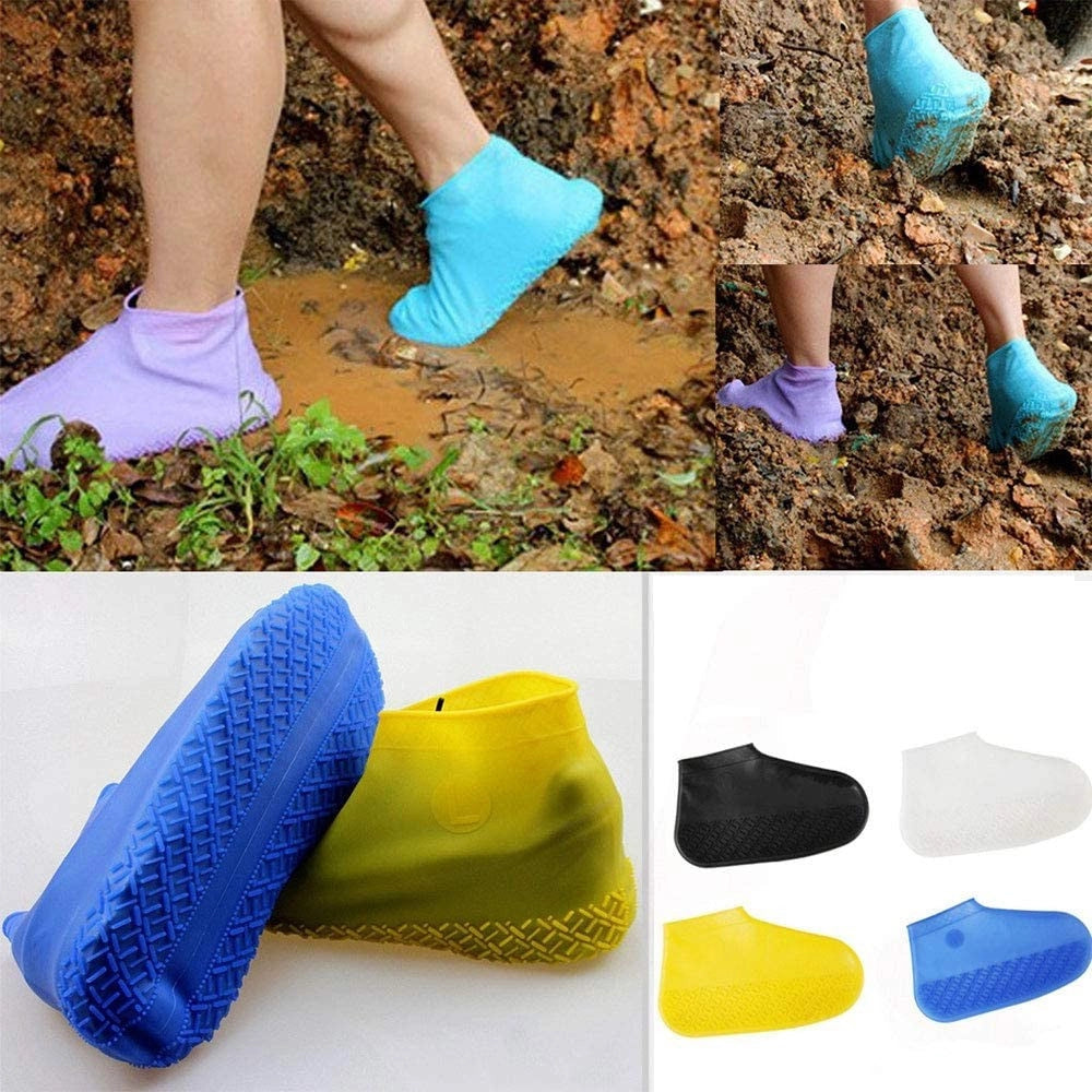 Trade Shop - Copri Scarpe Impermeabile In Silicone Antiscivolo Copriscarpe Lavabili Copertura -