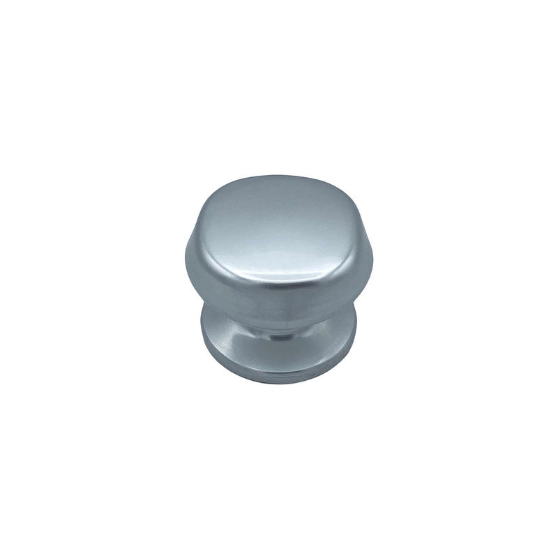 Pomolo fisso per porta SAGUATTI 172/70AB in alluminio argento lucido
