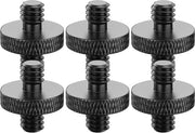 Adattatore maschio 1/4 pollici su 1/4 pollici maschio viti per stativo - set da 6 - per tripodi - stativo per fotocamera - testa per stativo - monopode - testa a sfera.