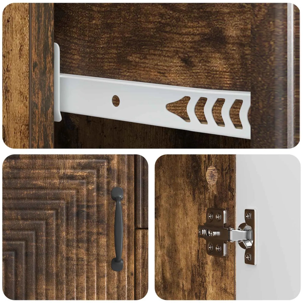 Credenza Rovere Fumo 89 x 34,5 x 60 cm Legno ingegnerizzato