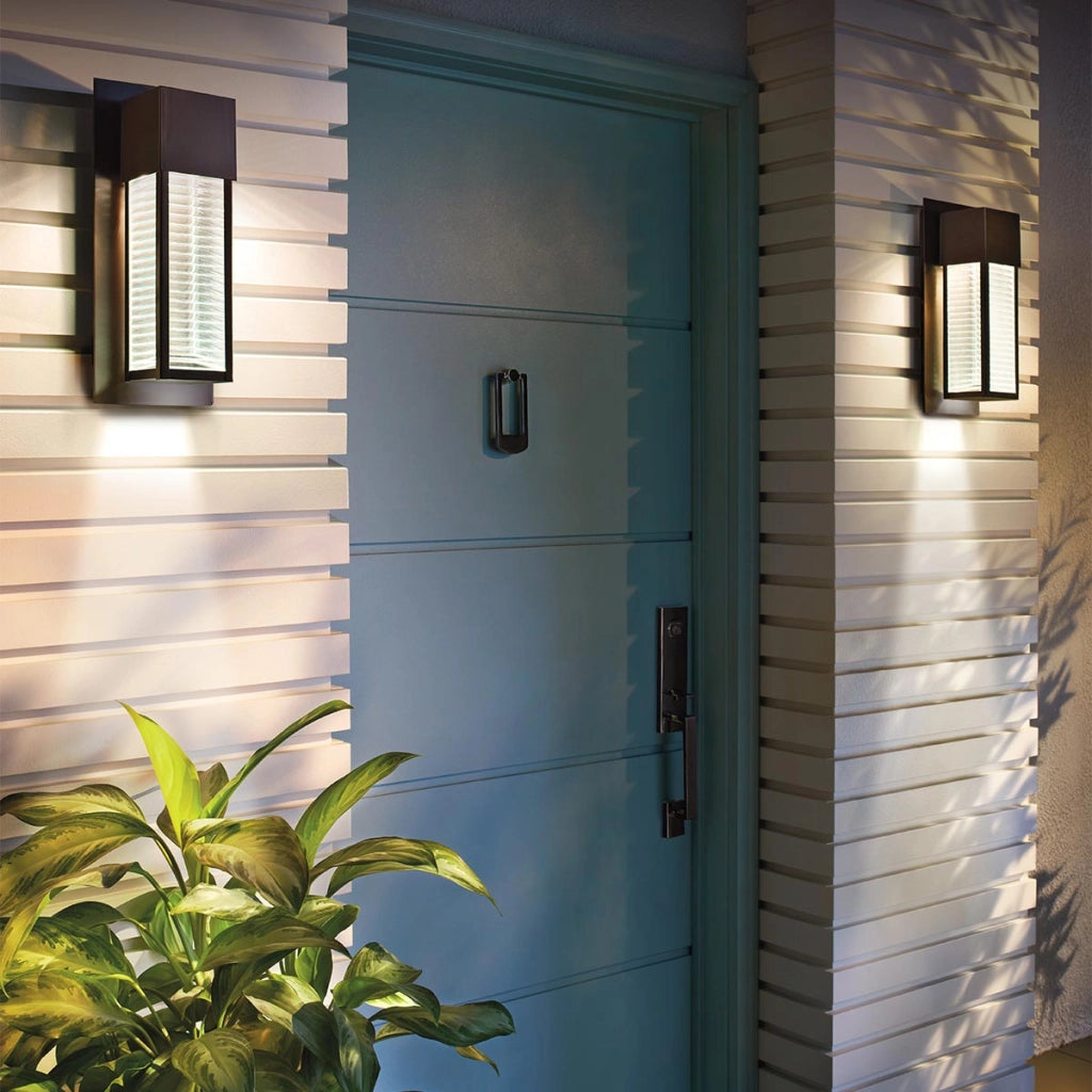 Applique esterna Sorel bronzo GU10 8W LED IP44 Kichler