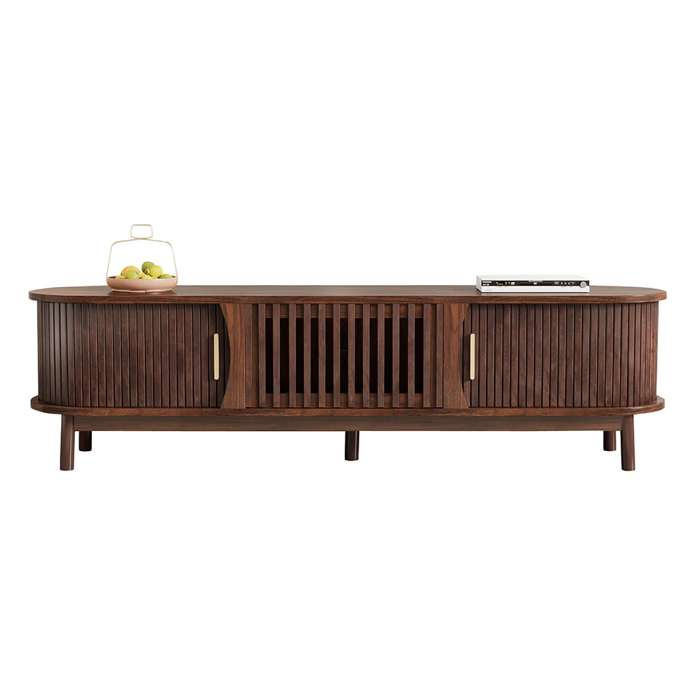 Mobile TV scorrevole - Xylo - 165x39.5x46cm marrone per 65"