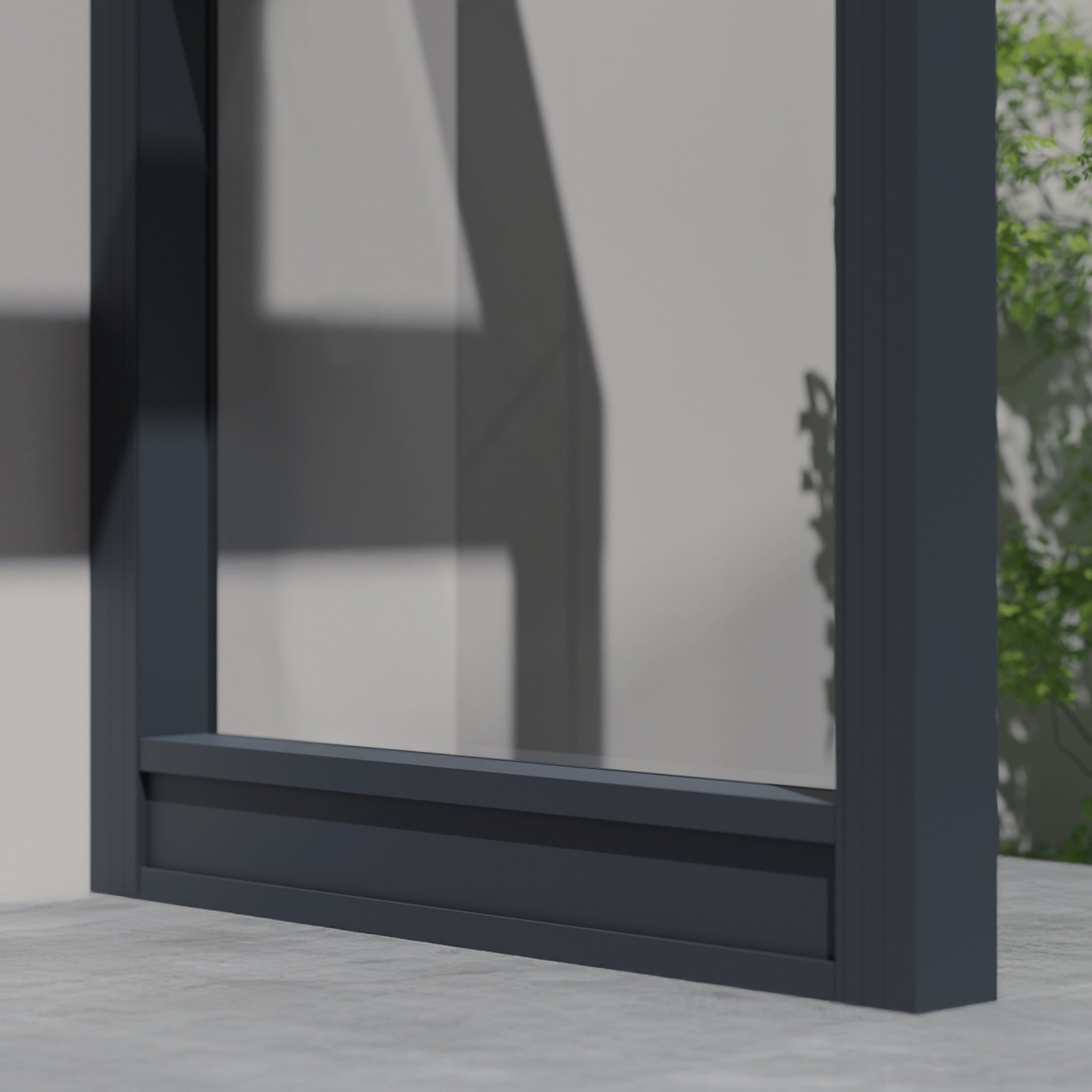 Canopia Sophia Pensilina Da Esterno 215X95 cm + Parete laterale
 Grigio / Trasparente