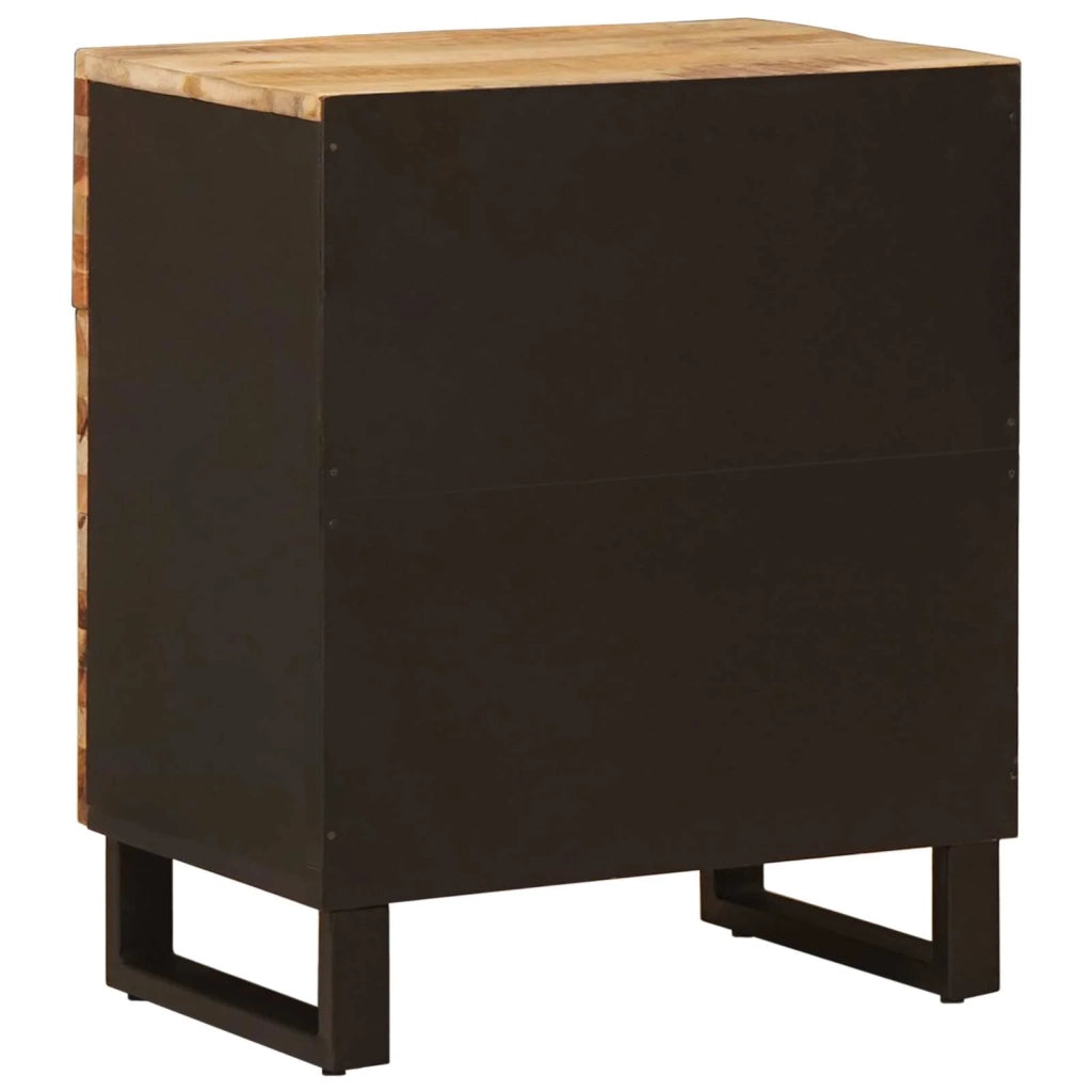 Armadio funzionale rettangolare per camera da letto 50 x 33 x 60 cm in legno massello di mango marrone 02_0057810