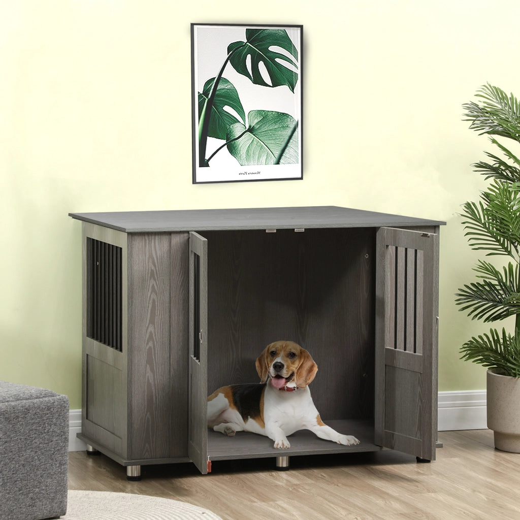 Gabbia per Cani ¨C zephmum ¨C Grigio 114x60x82 cm