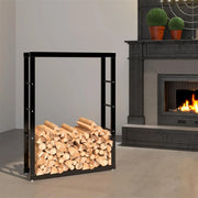 Portalegna, portalegna in metallo 80x25x100 cm