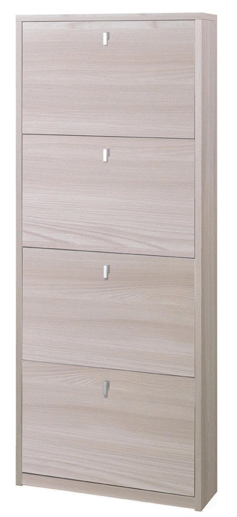KIT MOBILE SCARPIERA 4 ANTE CON RIBALTA H154 L63 P18 Cm FINITURA OLMO CHIARO SARMOG Sk554k