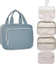 Borsa da Viaggio per Bagno e Lavanderia - Grigio Blu (Medio) Organizzatore di Cosmetici e Accessori per Viaggio