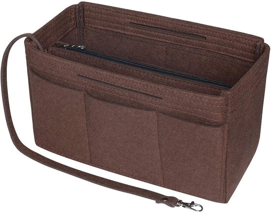 Portaoggetti a doppia funzione per borsa a mano e organizzatore di portafoglio in borsa a mano.
