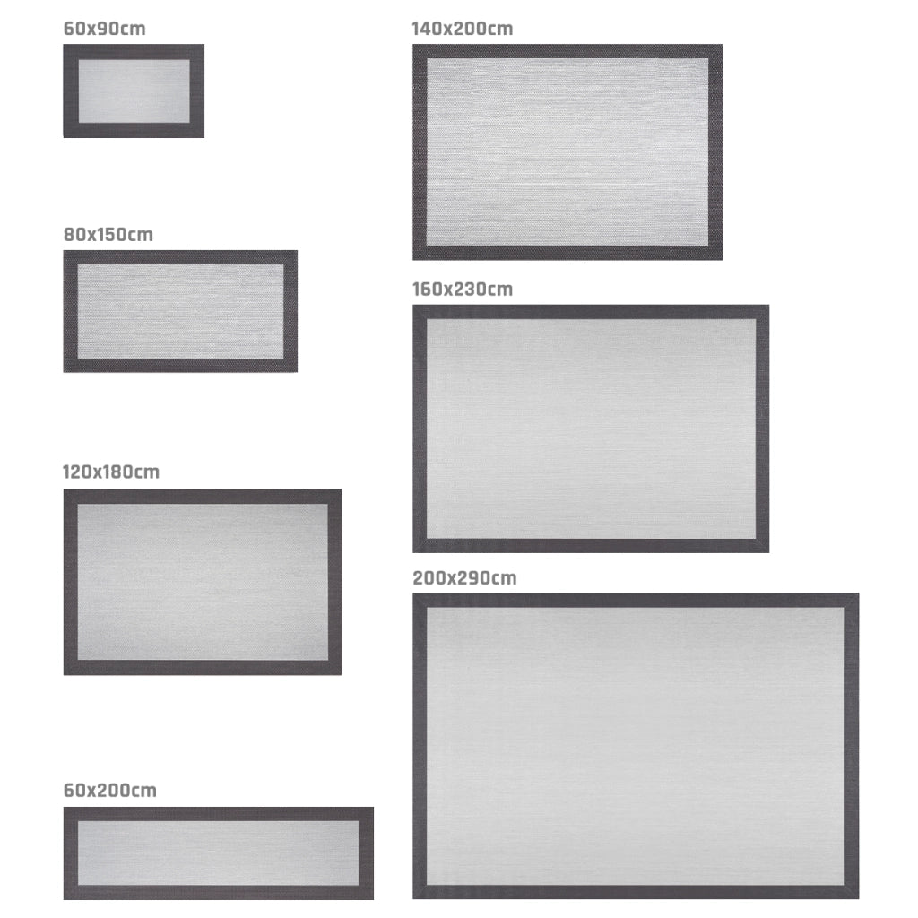 Tappeto vinilico di alta qualità grigio piombo 80x150