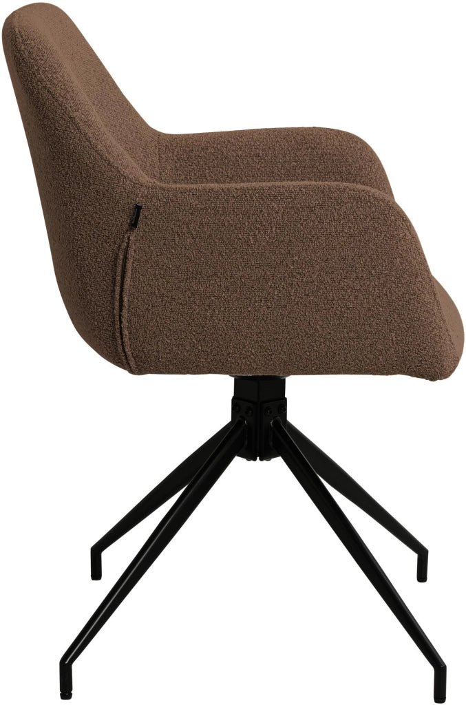 Sedia per sala da pranzo Merlinda in tessuto Teddy 5