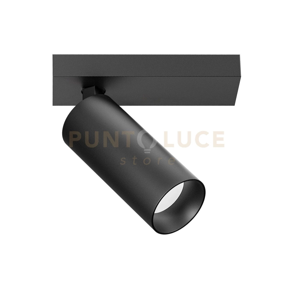 GFA1473C-  SPOT FARETTO ORIENTABILE 1 LUCE ATTACCO LED 3000K 1031LM 12W NERO SATINATO D.5,5CM ATTACCO 16,5X5,5CM