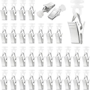 Clip e ganci per tende - Adatti a traverse per tende - 60 pezzi