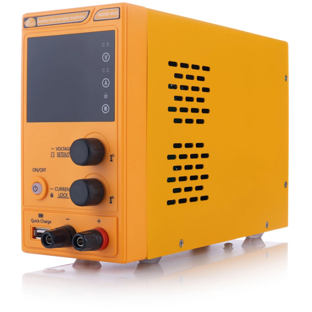 Alimentatore da Laboratorio AmpPulse RAPEP-6405 64V 5A – Precisione Elevata, Display Chiaro | Protezione ROSFIX PROTECT