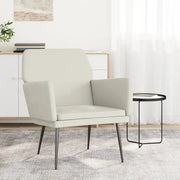 Poltrona Crema 62x79x79 cm Velluto