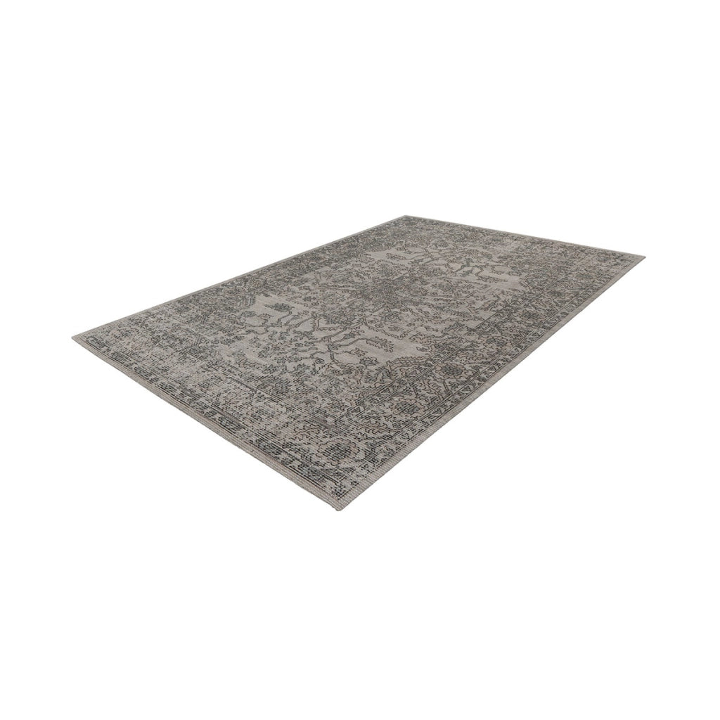 Tappeto Percy 300 con stampa digitale verde e taupe