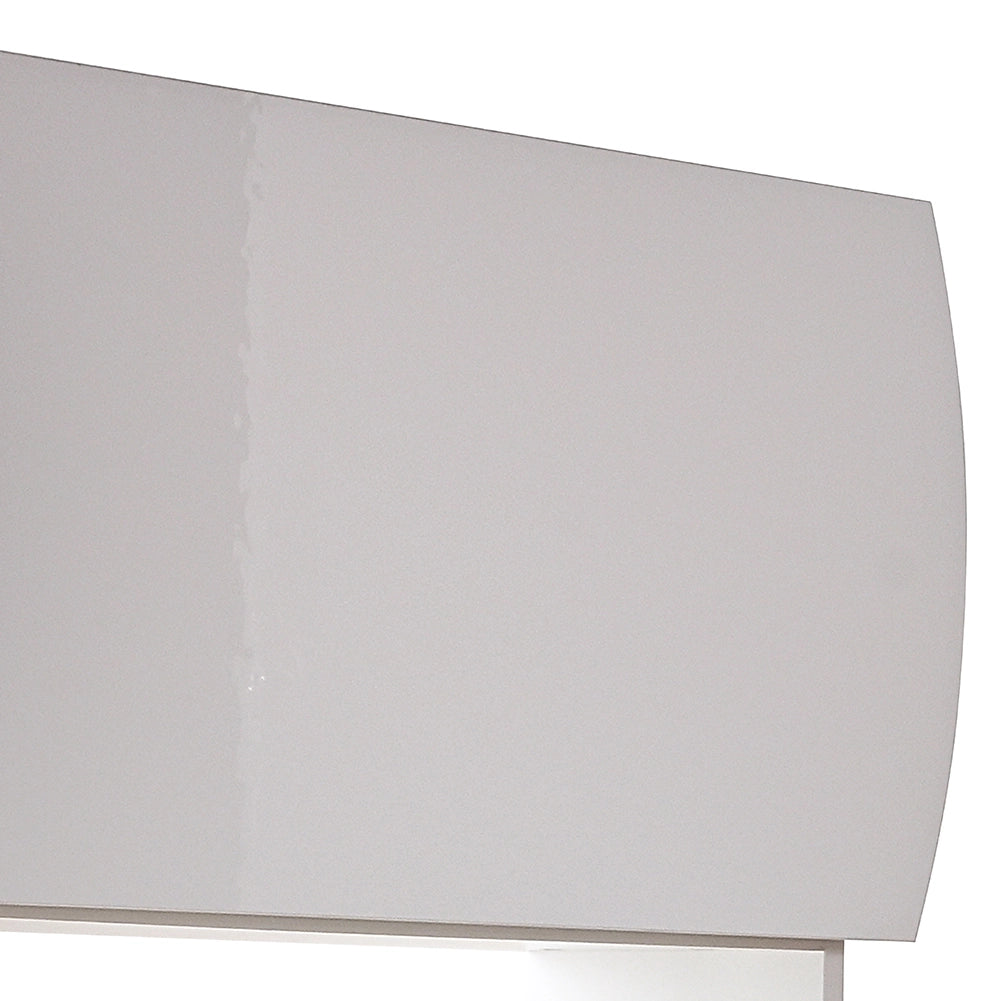 Scarpiera Ingresso in Legno Lucido ONDE 3 Ante Bianco Salvaspazio 71x26.5x121cm