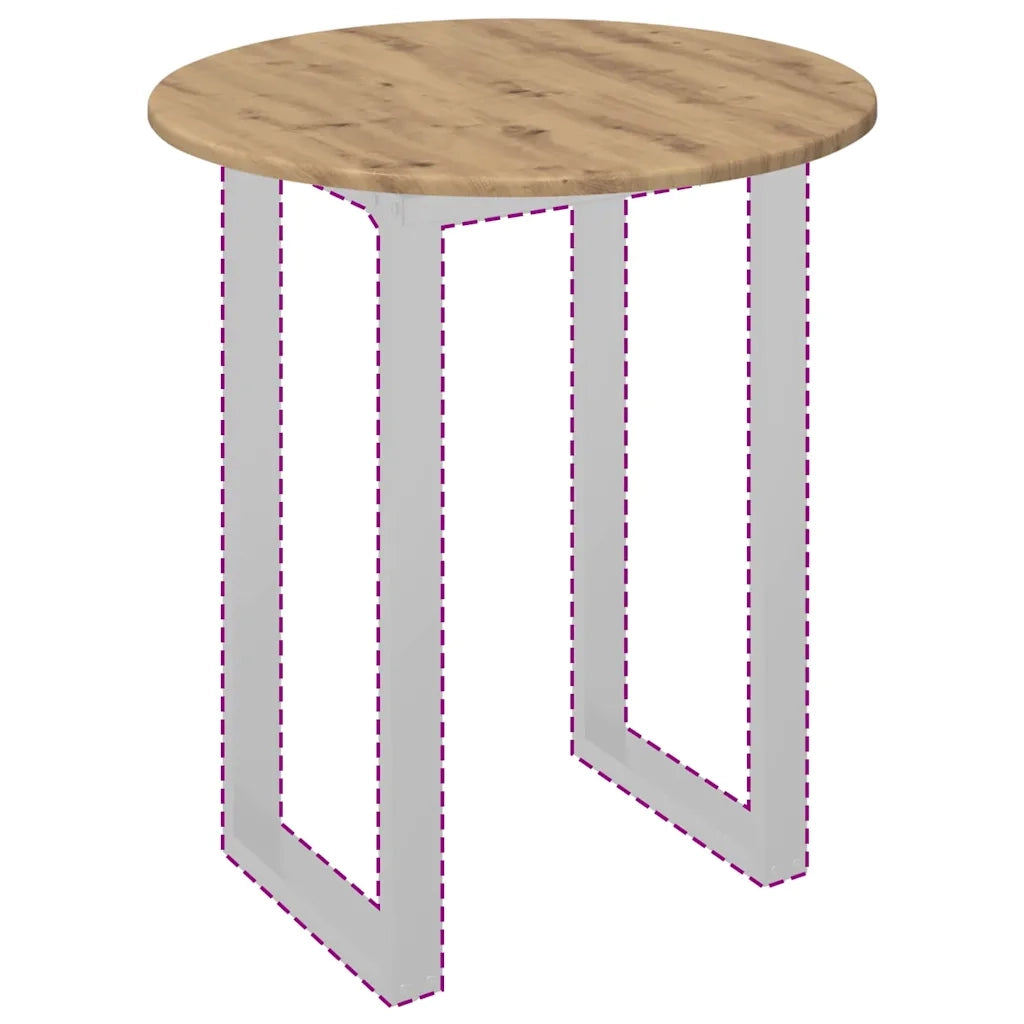 Piano del tavolo rovere artigianale Ø 60 x 1,5 cm 880410
