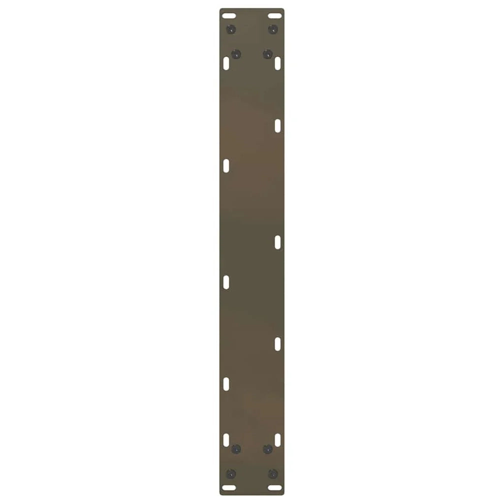 Set di 2 gambe per tavolo da bar a forma di U 60 x 110 cm robuste e moderne con piedini livellatori finitura acciaio naturale 02_0057491