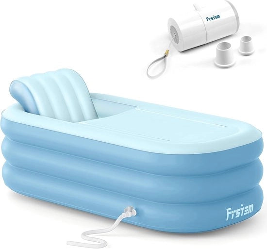 Piscina Inflabile da 63" per Adulti con Pompa Elettrica per L'aria - Blu