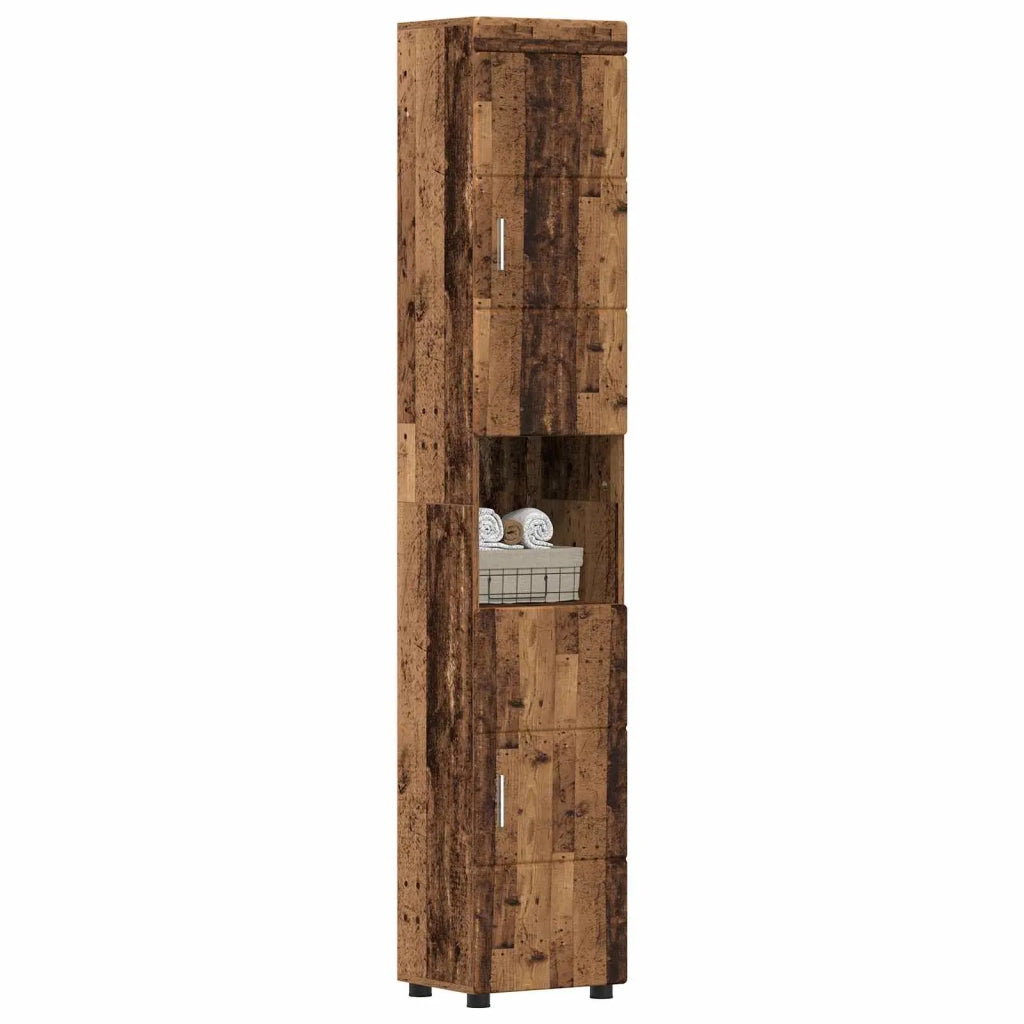 Set di Armadi da Bagno TULUM Legno vecchio 37 x 31,5 x 203 cm 880359