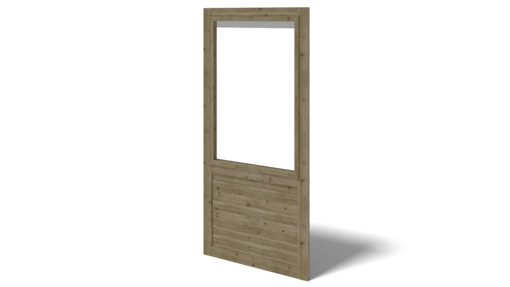 Gazebo da giardino in legno pergola 4.04x4.04 m con pannelli - Impregnata - ALT127 - ALTANKA