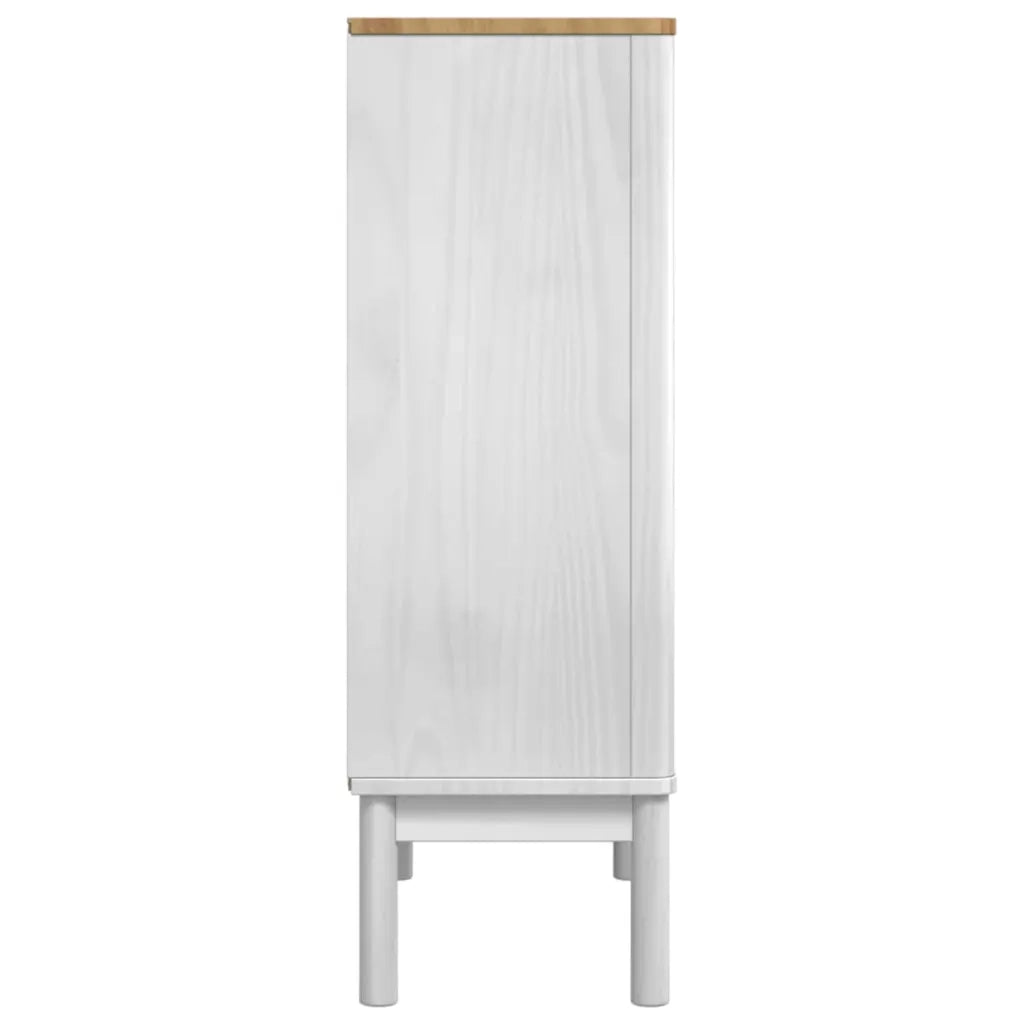 Credenza FLORO Bianco 70 x 30 x 70,5 cm Legno di Pino Massello 42011248