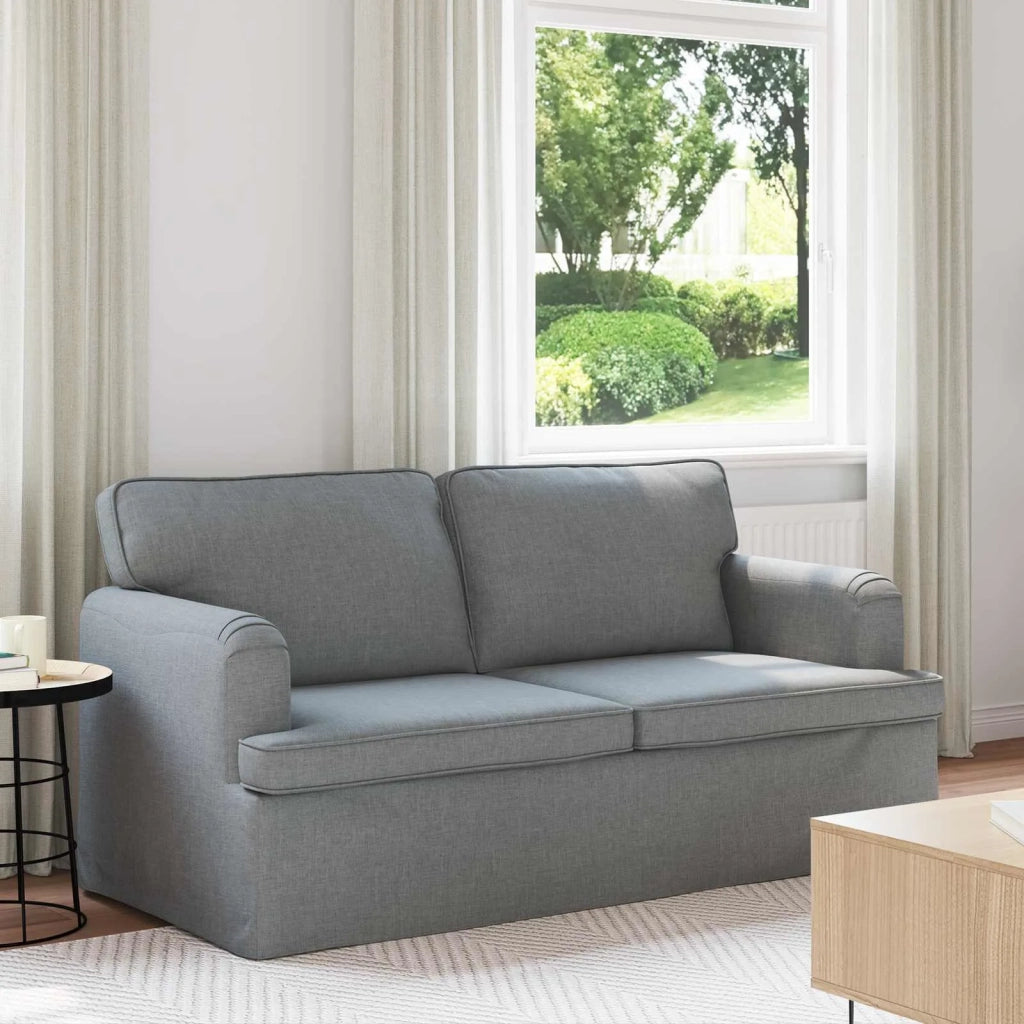 Divano | Divano da soggiorno | Sofa Grigio chiaro 162 x 80 x 85 cm Tessuto