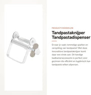 Accessorio da bagno per uso domestico - Dispositivo per pasta da denti - Knipper per pasta da denti - Risparmia fino al 30% - Maniglia creativa a giroscopio