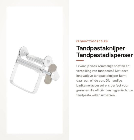 Accessorio da bagno per uso domestico - Dispositivo per pasta da denti - Knipper per pasta da denti - Risparmia fino al 30% - Maniglia creativa a giroscopio