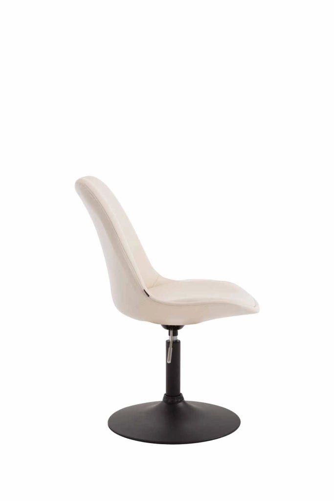 Sedia da pranzo MAVERICK in similpelle crema,nero