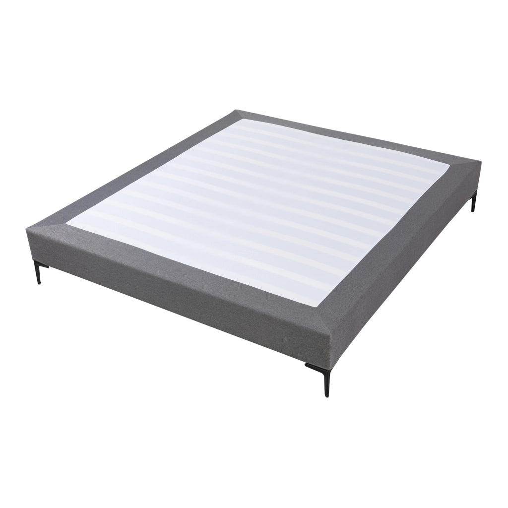 Letto Matrimoniale Lilla con Materasso 160x200 cm Fodera Protettiva Grigio Scuro [en.casa]