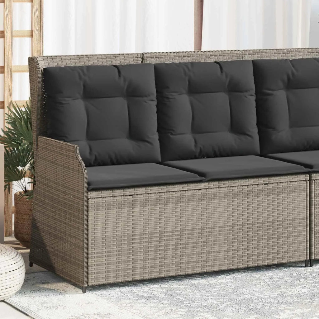 Panchina da Giardino | Panca da Giardino Grigio chiaro polyrattan