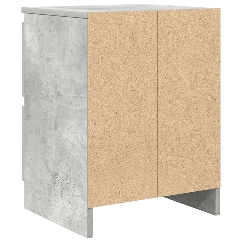 Mobile Porta TV Grigio Cemento 40x35x54 cm in Legno Multistrato 861772