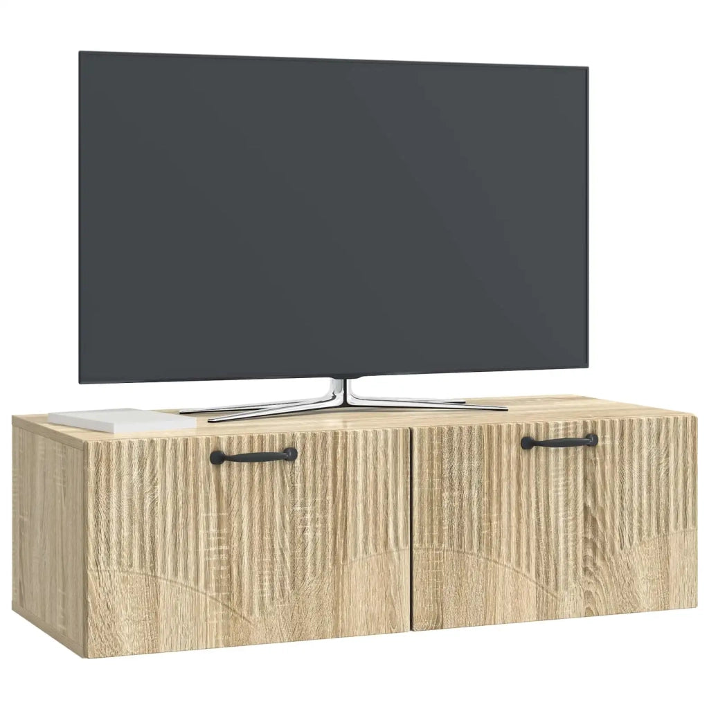 Mobile Porta TV da Muro Rovere Sonoma 98 x 41 x 30 cm 899037