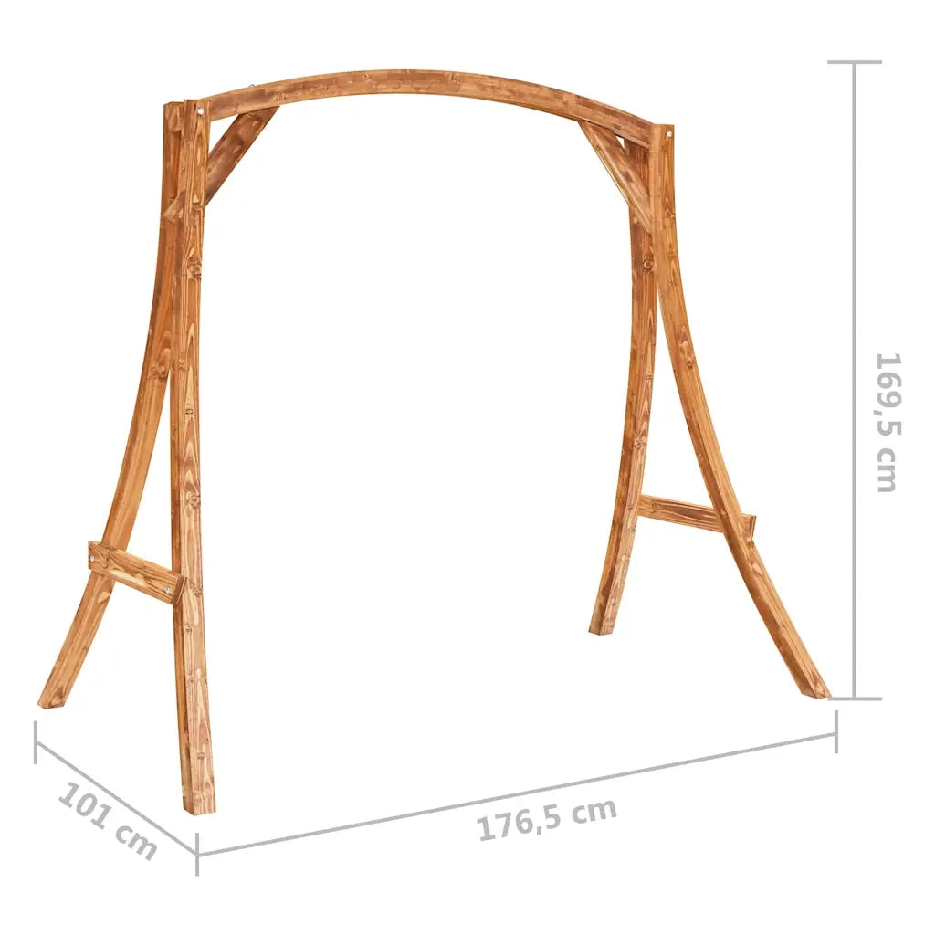 Altalena in Legno Ricurvo con Finitura in Teak CFW2974588