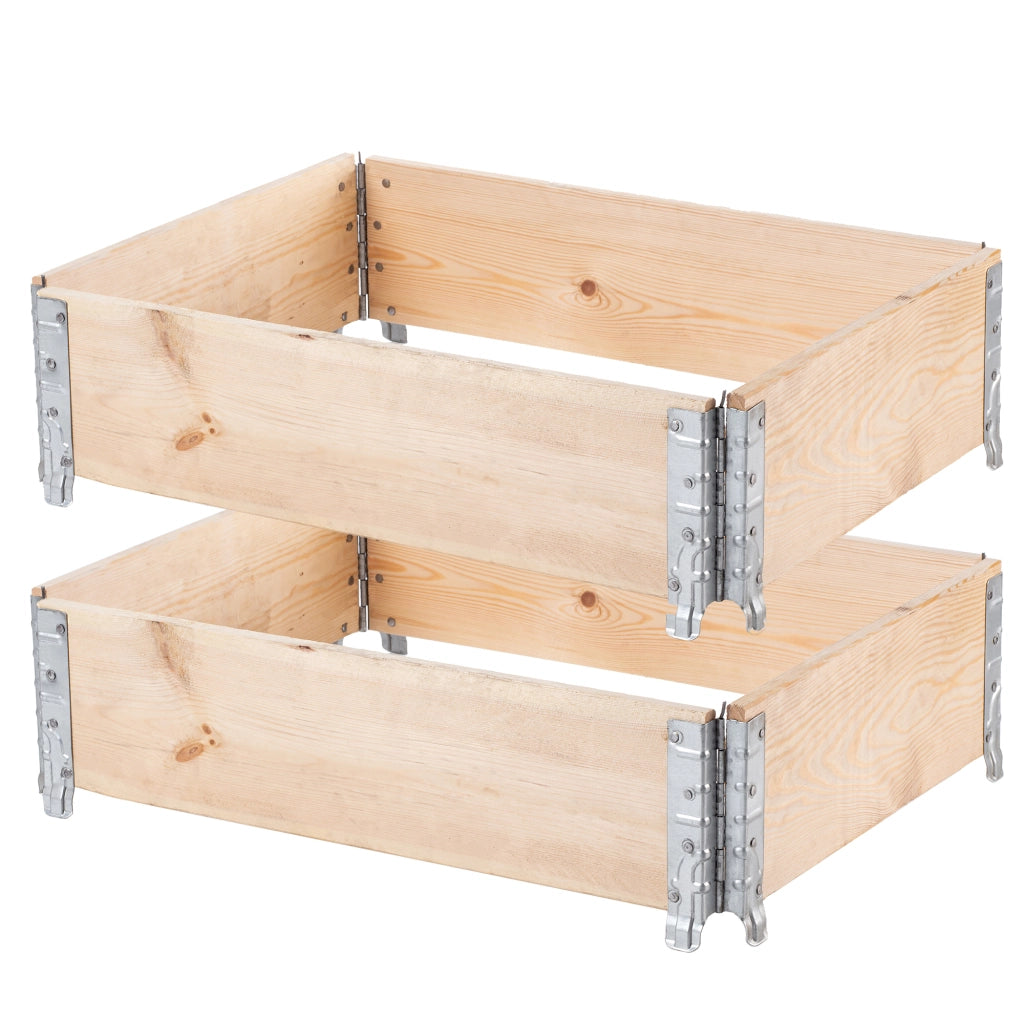 KADAX Prolunga per pallet in legno 60x80 cm, letto per container, confezione da 2