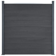 Set Pannello di Recinzione Grigio 180x186 cm in WPC 3211827