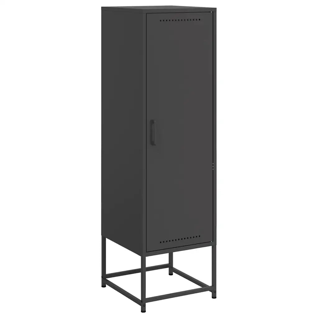 Credenza | Madia | Buffet da pranzo | Armadio da pranzo Nera 36x39x123 cm in Acciaio
