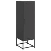 Credenza | Madia | Buffet da pranzo | Armadio da pranzo Nera 36x39x123 cm in Acciaio