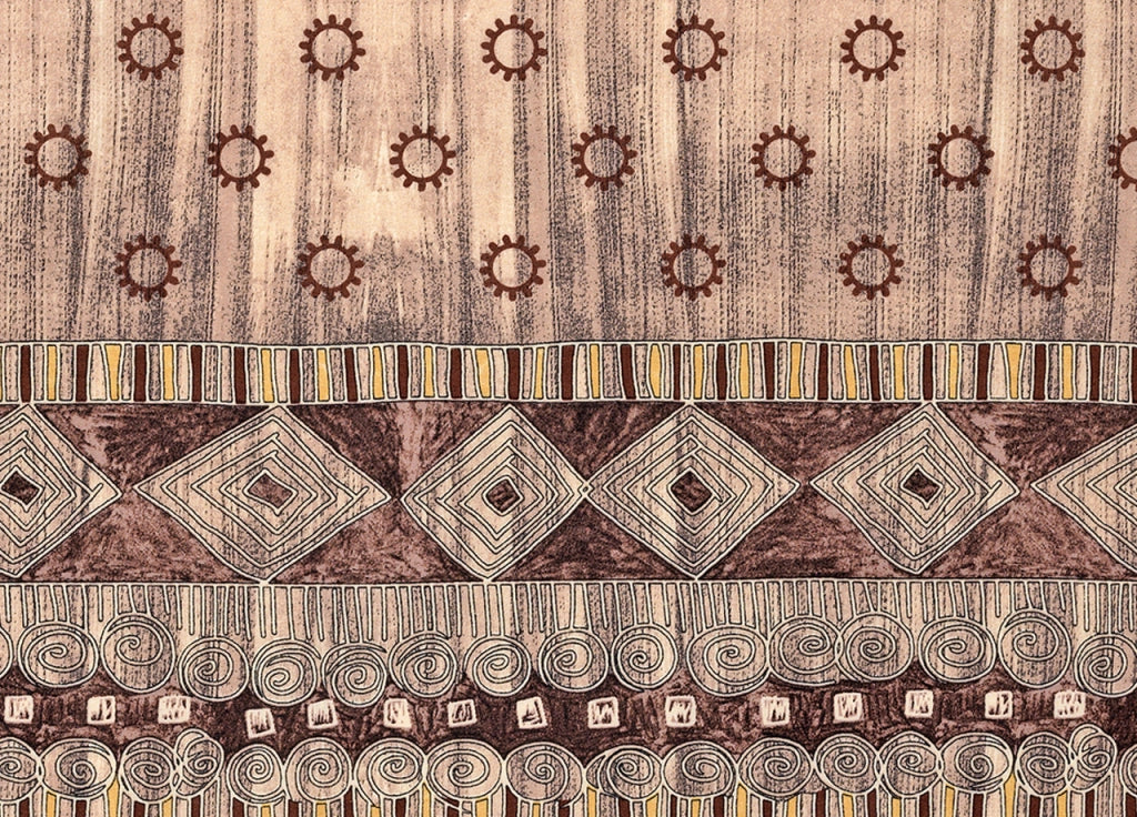 Tovaglia Copritavolo Resinata Antimacchia Modello Sequoia Made In Italy - 140x180 - Beige